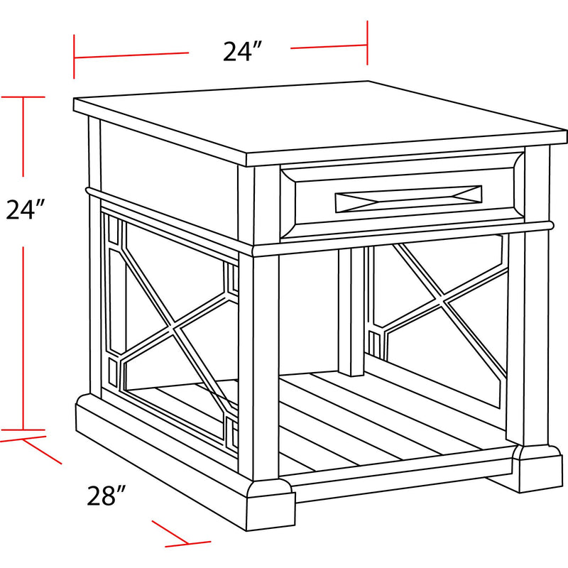 Parker House Furniture Sundance SUN-7PC-01-02-09-4-SGR Grey Cocktail Table with End Tables and Console Table with 3 Stools IMAGE 12