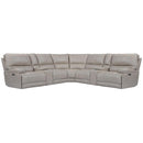 Parker Living Whitman MWHI-PACKT7(H)-P50-VLI Verona Linen 7 pc Power Reclining Sectional with Adjustable Headrests IMAGE 1