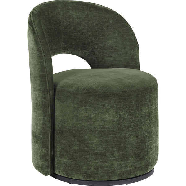 Coaster Furniture Harjo 907530 Velvet Upholstered Swivel Accent Chair - Olive Green IMAGE 1