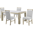  Crown Mark Hazel 1321T-3866 Genuine Marble Dining Table IMAGE 4