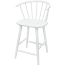  Crown Mark Janna 2981WH-24 Counter Height Stool - White IMAGE 1