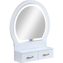  Crown Mark Cecilia 4905SET-WH Vanity Table & Stool - White IMAGE 6