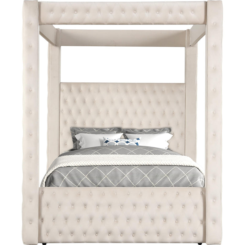  Crown Mark Annabelle 5114IV-K King Canopy Bed - Ivy IMAGE 3