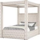  Crown Mark Annabelle 5114IV-Q Queen Canopy Bed - Ivy IMAGE 1