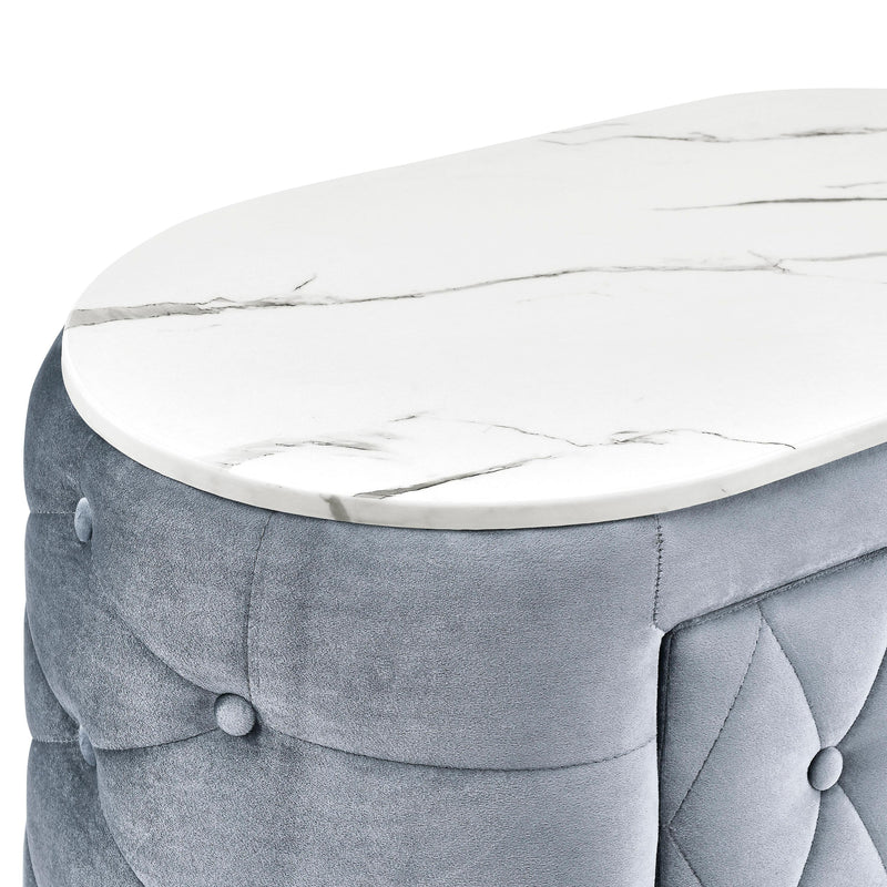  Crown Mark Natalia 5115GY-2 2-Drawer Nightstand - Grey IMAGE 5