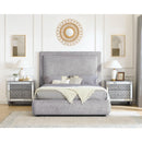  Crown Mark Reverie 5116PW-K King Bed with Storage - Pewter IMAGE 3