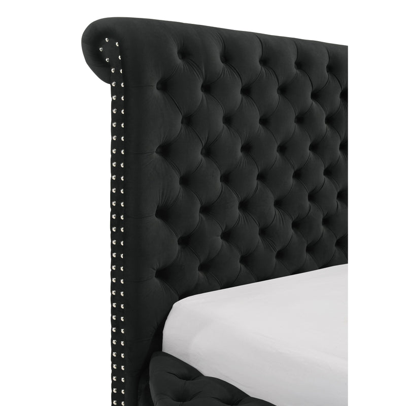 Crown Mark Brigitte 5202BK-Q Queen Bed - Black IMAGE 6