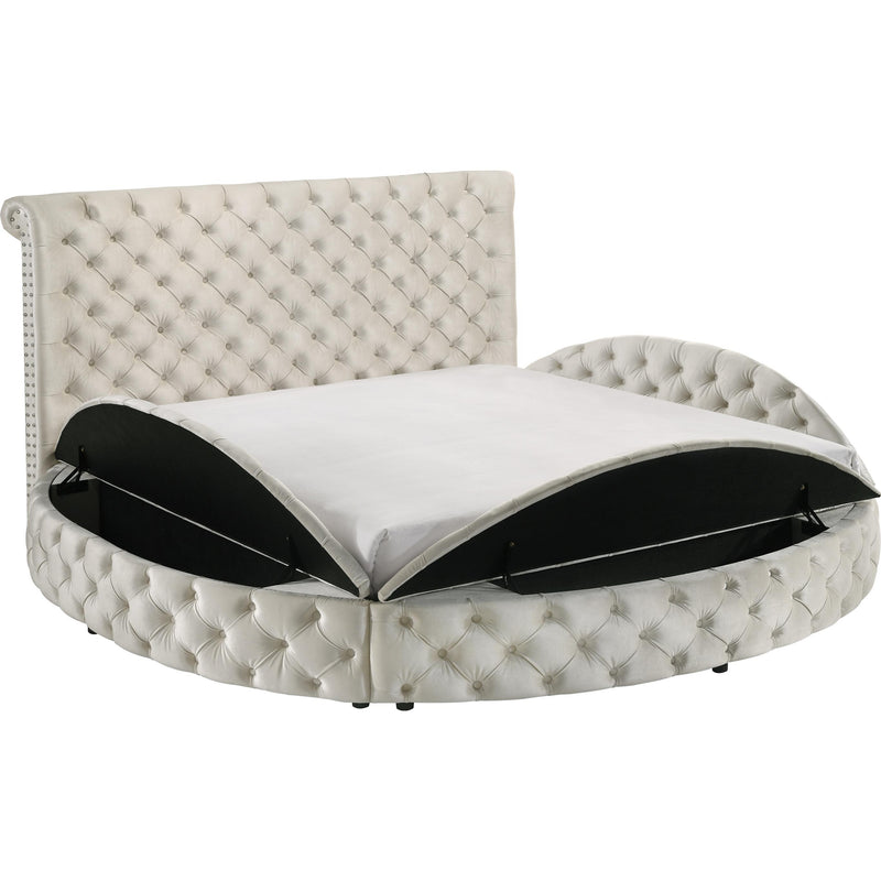  Crown Mark Brigitte 5202IV-K King Bed - Ivory IMAGE 2