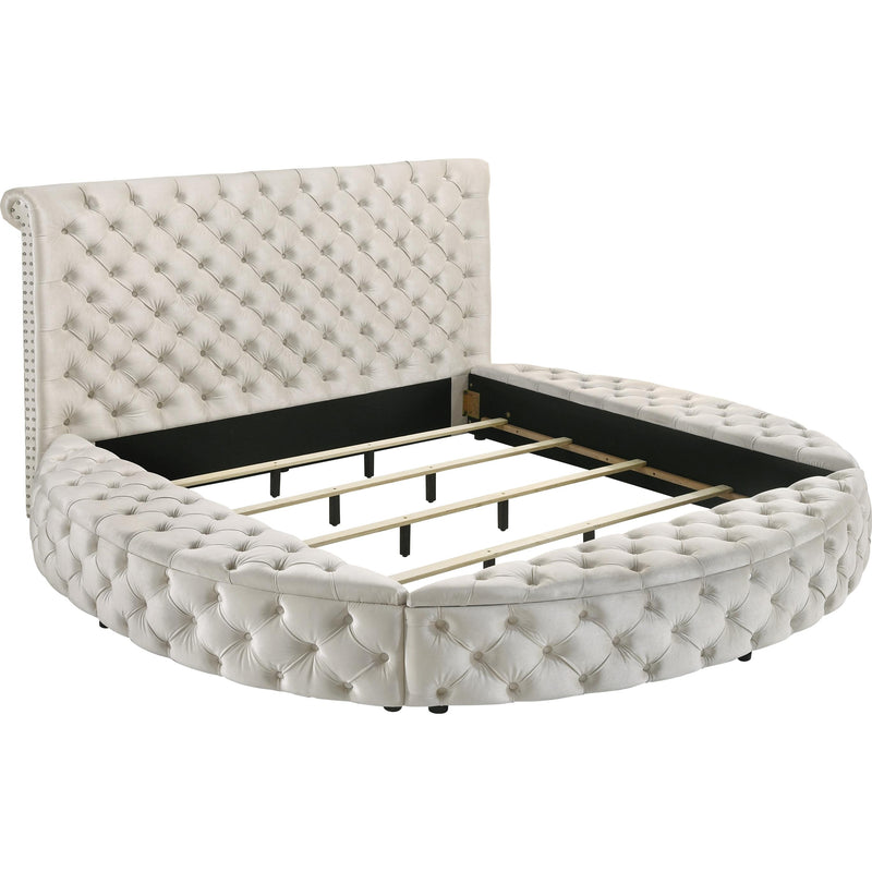  Crown Mark Brigitte 5202IV-K King Bed - Ivory IMAGE 3