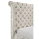 Crown Mark Brigitte 5202IV-Q Queen Bed - Ivory IMAGE 6