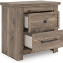 Signature Design by Ashley Rusticott PCB2260-92 Two Drawer Night Stand IMAGE 2