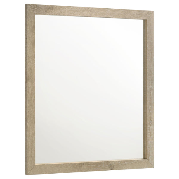  Coaster Furniture Oakglen 225104 Dresser Mirror - Weathered Oak IMAGE 1