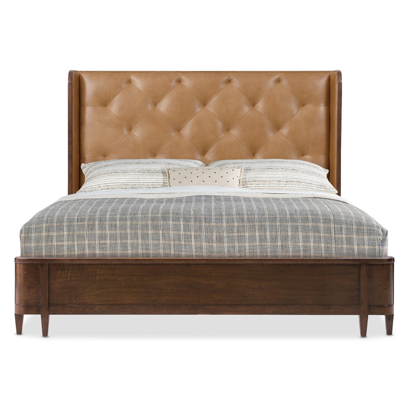  Hooker Furniture 6123-90866-89 Archives King Leather Bed IMAGE 3