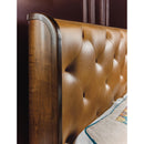  Hooker Furniture 6123-90866-89 Archives King Leather Bed IMAGE 4