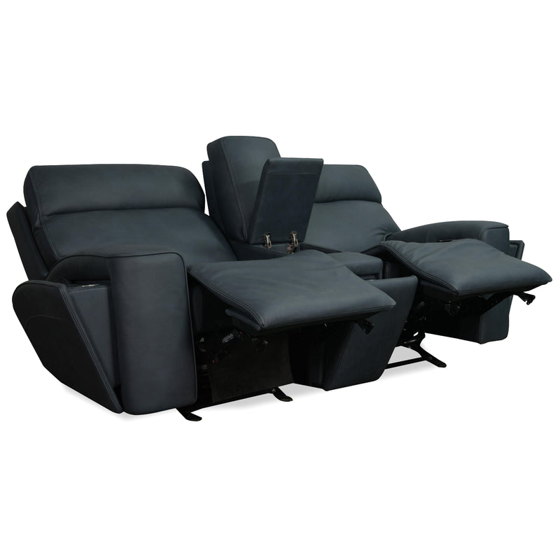  Hooker Furniture SS708-PHLG2C-048 Riverton Power Gliding Console Loveseat with Power Headrest/Lumbar IMAGE 3