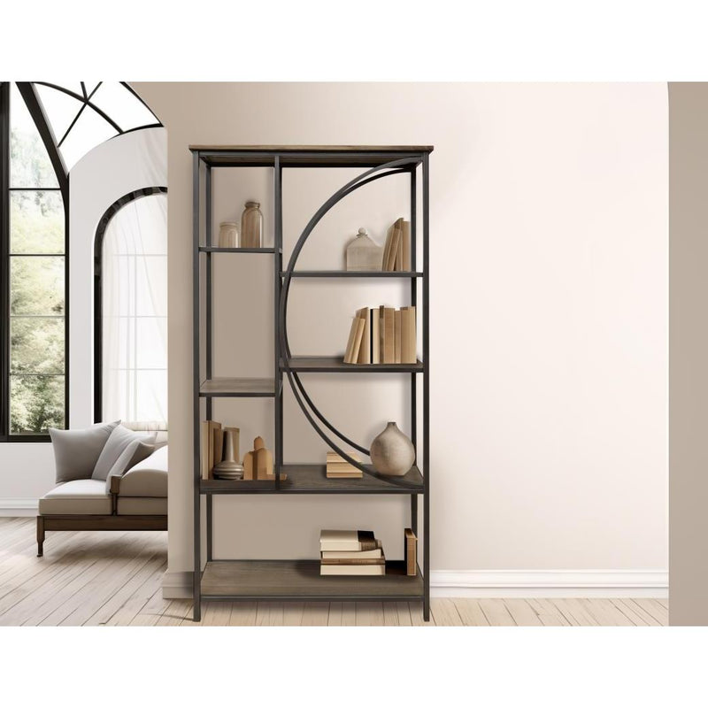  International Furniture Direct Zandria IFD8911BKS 7 Shelves Bookcase IMAGE 3