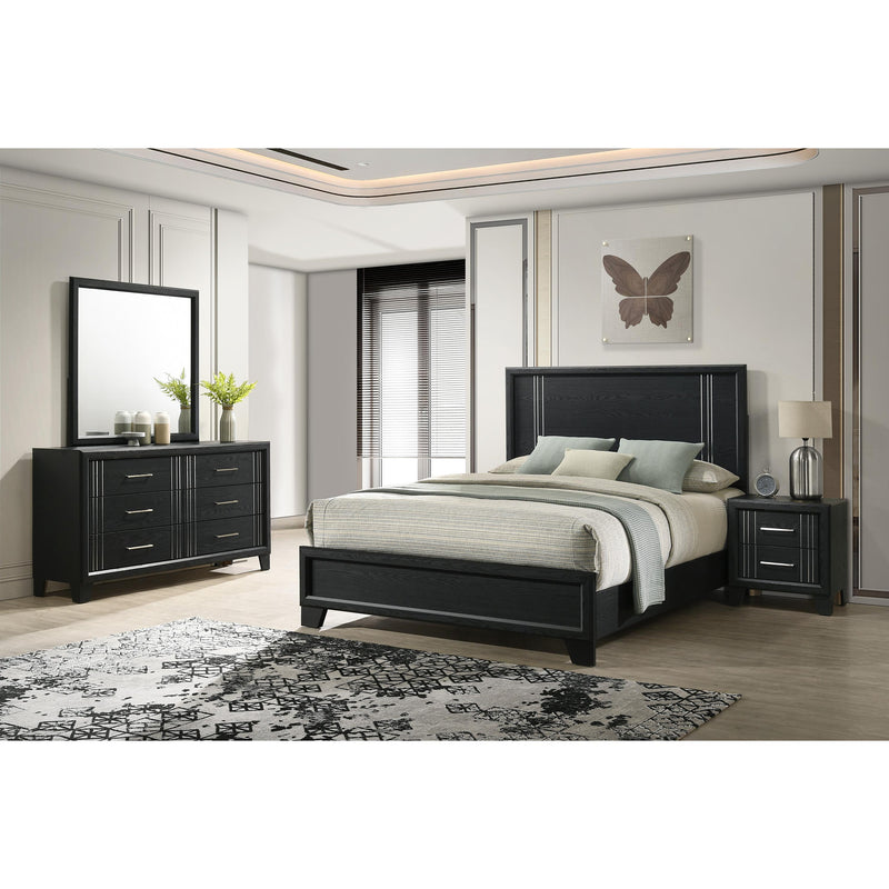  Crown Mark Charlie B9235-K King Bed - Charcoal IMAGE 4