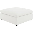  Coaster Furniture Raleigh 551753 Boucle Upholstered Ottoman - Ivory IMAGE 1