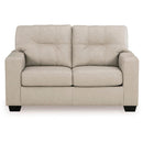  Signature Design by Ashley Santorine Stationary Leather Match Loveseat 2170835 IMAGE 2