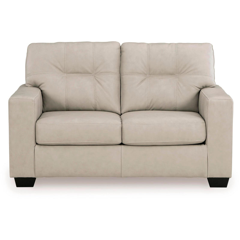  Signature Design by Ashley Santorine Stationary Leather Match Loveseat 2170835 IMAGE 2