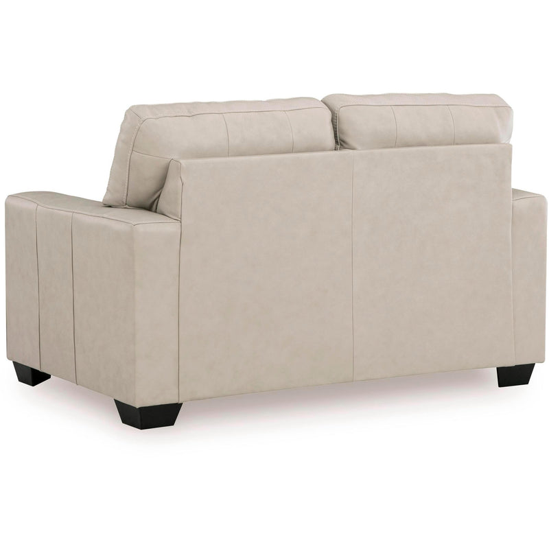  Signature Design by Ashley Santorine Stationary Leather Match Loveseat 2170835 IMAGE 3