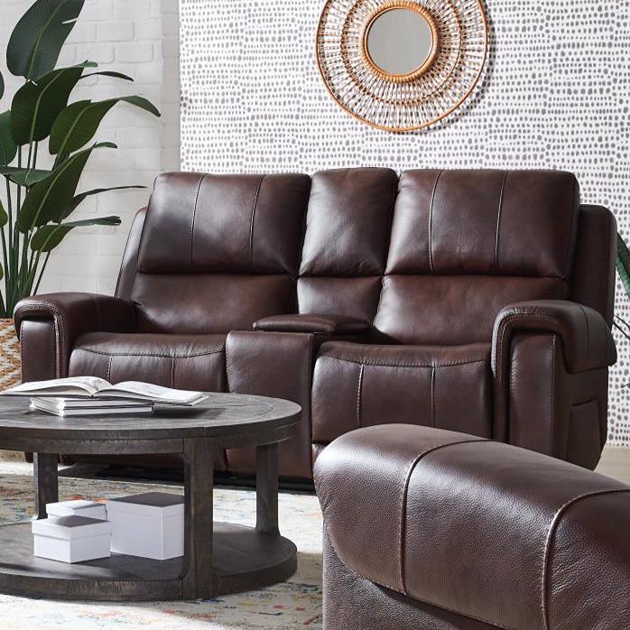  Southern Motion Burton Power Reclining Fabric Loveseat with Console 466-86P 976-21 IMAGE 1