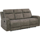  Homelegance Muncie Reclining Fabric Sofa 9635BR-3 IMAGE 1