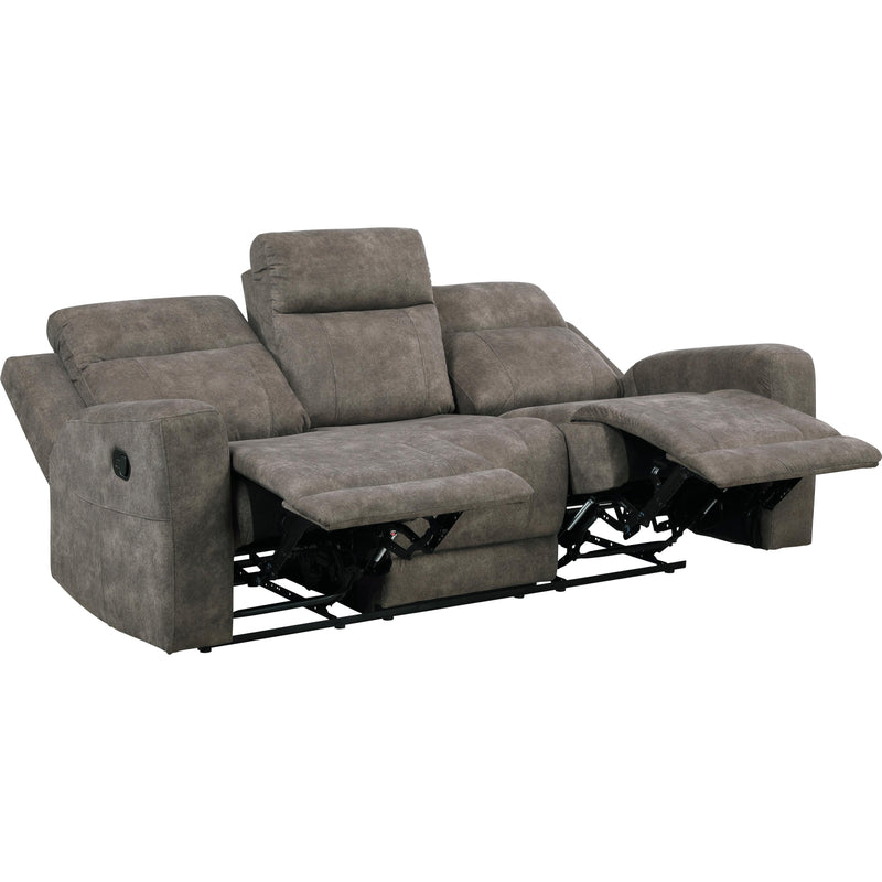  Homelegance Muncie Reclining Fabric Sofa 9635BR-3 IMAGE 3
