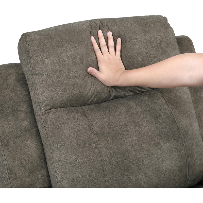  Homelegance Muncie Reclining Fabric Sofa 9635BR-3 IMAGE 5