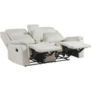  Homelegance Dean Reclining Fabric Loveseat with Console 9646BE-2 IMAGE 3