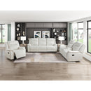  Homelegance Dean Reclining Fabric Loveseat with Console 9646BE-2 IMAGE 9