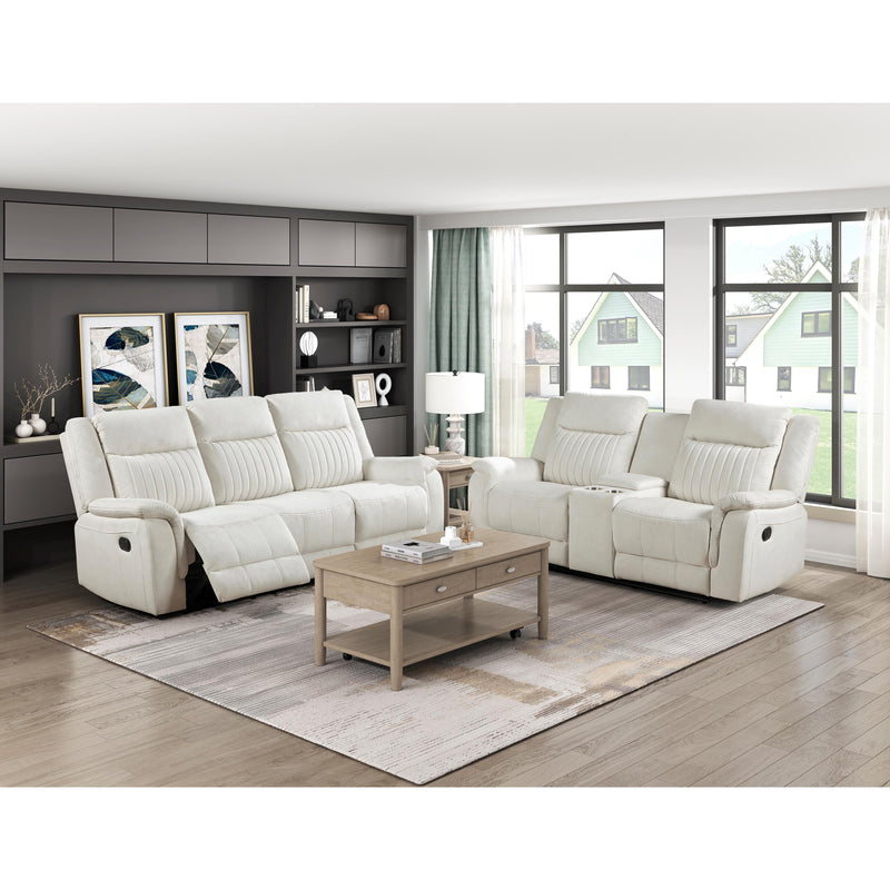  Homelegance Dean Reclining Fabric Sofa 9646BE-3 IMAGE 7