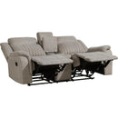  Homelegance Dean Reclining Fabric Loveseat with Console 9646DV-2 IMAGE 3