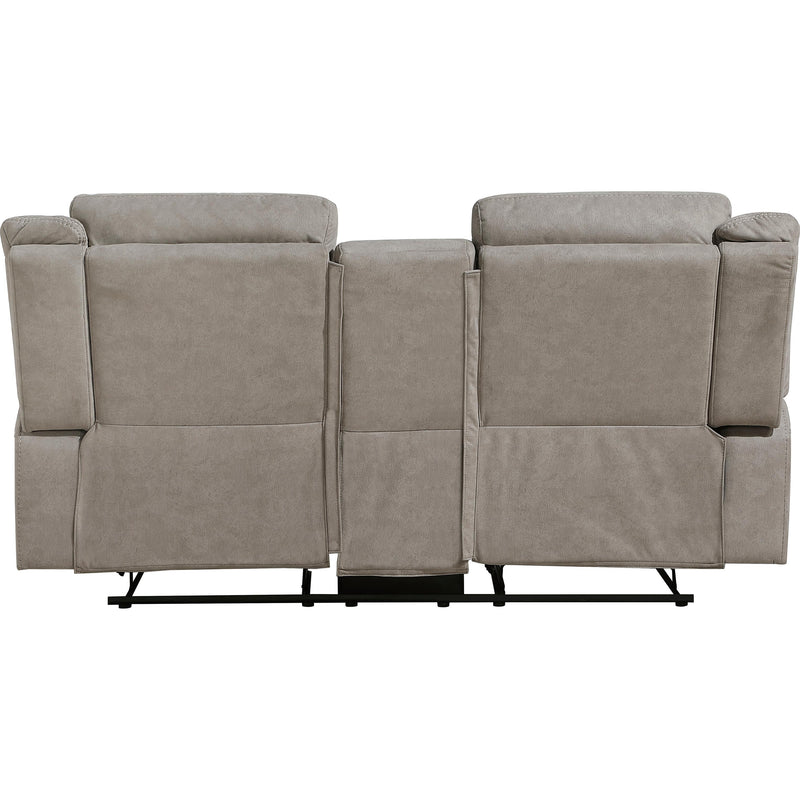  Homelegance Dean Reclining Fabric Loveseat with Console 9646DV-2 IMAGE 4