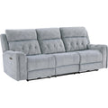  Homelegance Celeste Power Reclining Fabric Sofa 9670GY-3PWH IMAGE 1