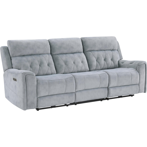  Homelegance Celeste Power Reclining Fabric Sofa 9670GY-3PWH IMAGE 1