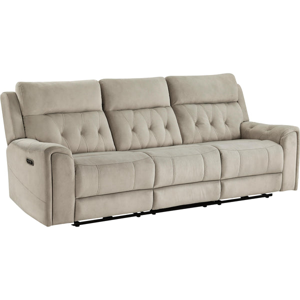  Homelegance Celeste Power Reclining Fabric Sofa 9670TP-3PWH IMAGE 1