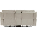  Homelegance Celeste Power Reclining Fabric Loveseat with Console 9670TP-2PWH IMAGE 5