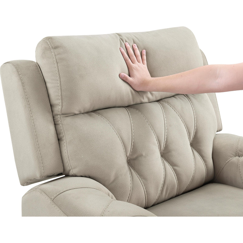  Homelegance Celeste Power Reclining Fabric Loveseat with Console 9670TP-2PWH IMAGE 6