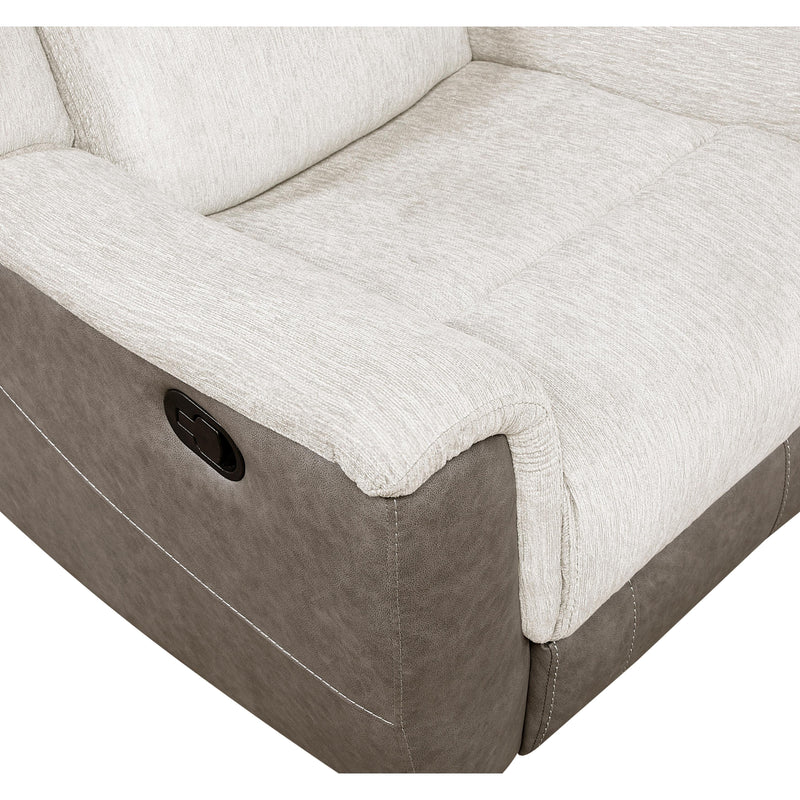  Homelegance Harriette Reclining Fabric Loveseat with Console 9703BE-2 IMAGE 8