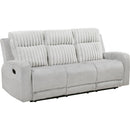  Homelegance Benton Reclining Fabric Sofa 9728LGY-3 IMAGE 1