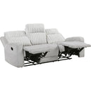  Homelegance Benton Reclining Fabric Sofa 9728LGY-3 IMAGE 3