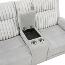  Homelegance Benton Reclining Fabric Loveseat with Console 9728LGY-2 IMAGE 5