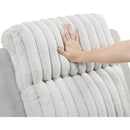  Homelegance Benton Reclining Fabric Loveseat with Console 9728LGY-2 IMAGE 6