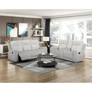  Homelegance Benton Reclining Fabric Loveseat with Console 9728LGY-2 IMAGE 8