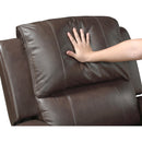  Homelegance Austin Reclining Leather Match Loveseat with Console 9735BRW-2 IMAGE 6