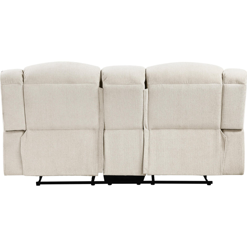  Homelegance Reclining Fabric Loveseat with Console 9901BE-2 IMAGE 4