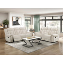  Homelegance Reclining Fabric Loveseat with Console 9901BE-2 IMAGE 8