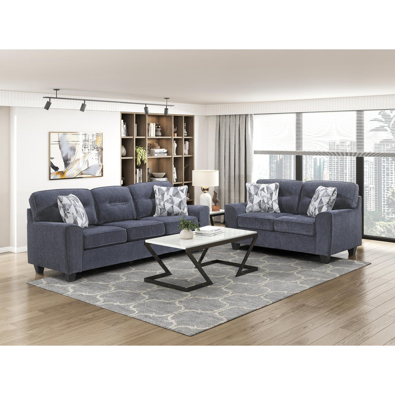  Homelegance Bennett Stationary Fabric Loveseat 8416BU-2 IMAGE 7