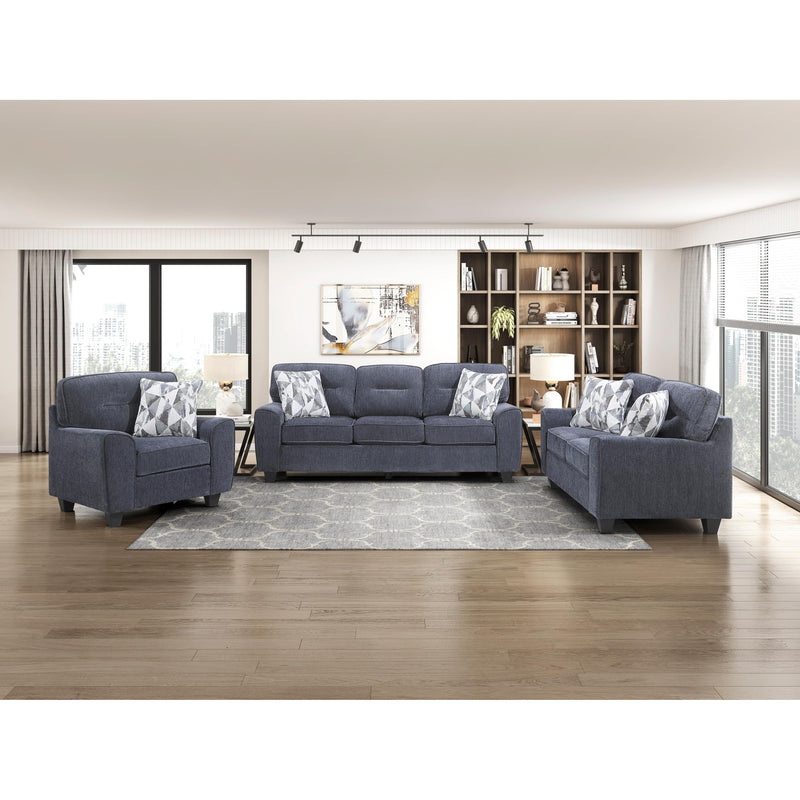  Homelegance Bennett Stationary Fabric Loveseat 8416BU-2 IMAGE 8